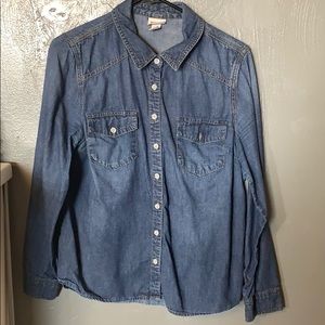 Jean button down shirt